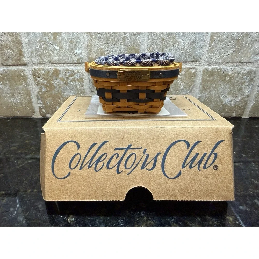 Longaberger Collectors Club JW Miniature 2001-2002 Berry Basket Combo‎ NEW
